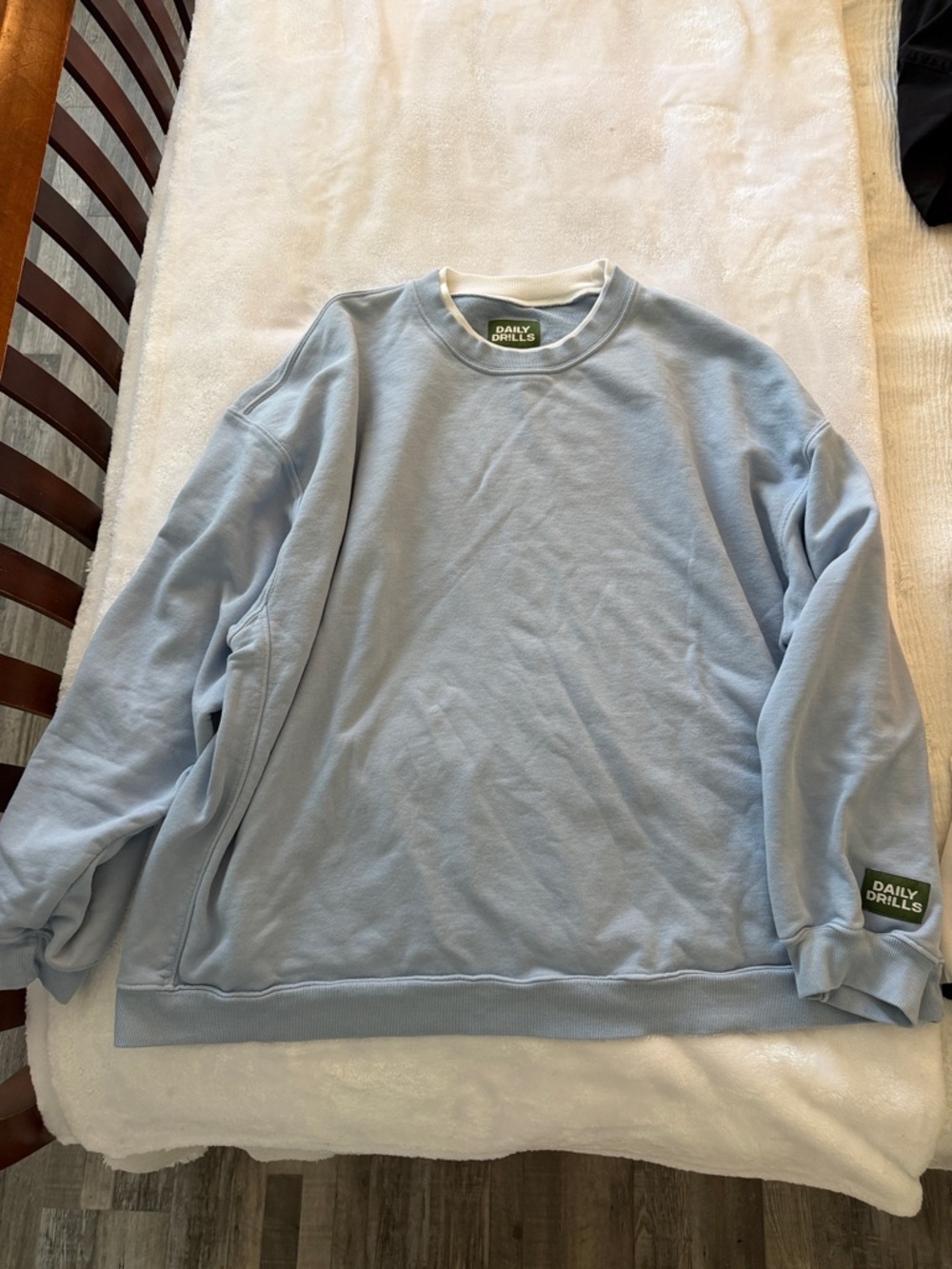 Daily Drills Men's Pale Blue Crewneck Sweatshirt